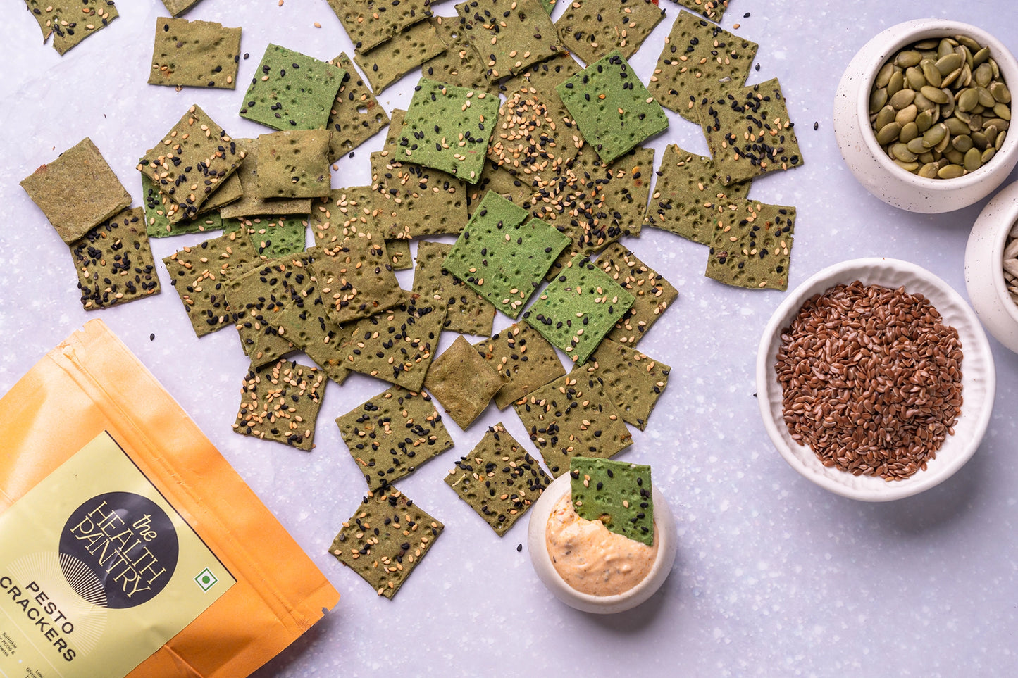 Pesto Crackers